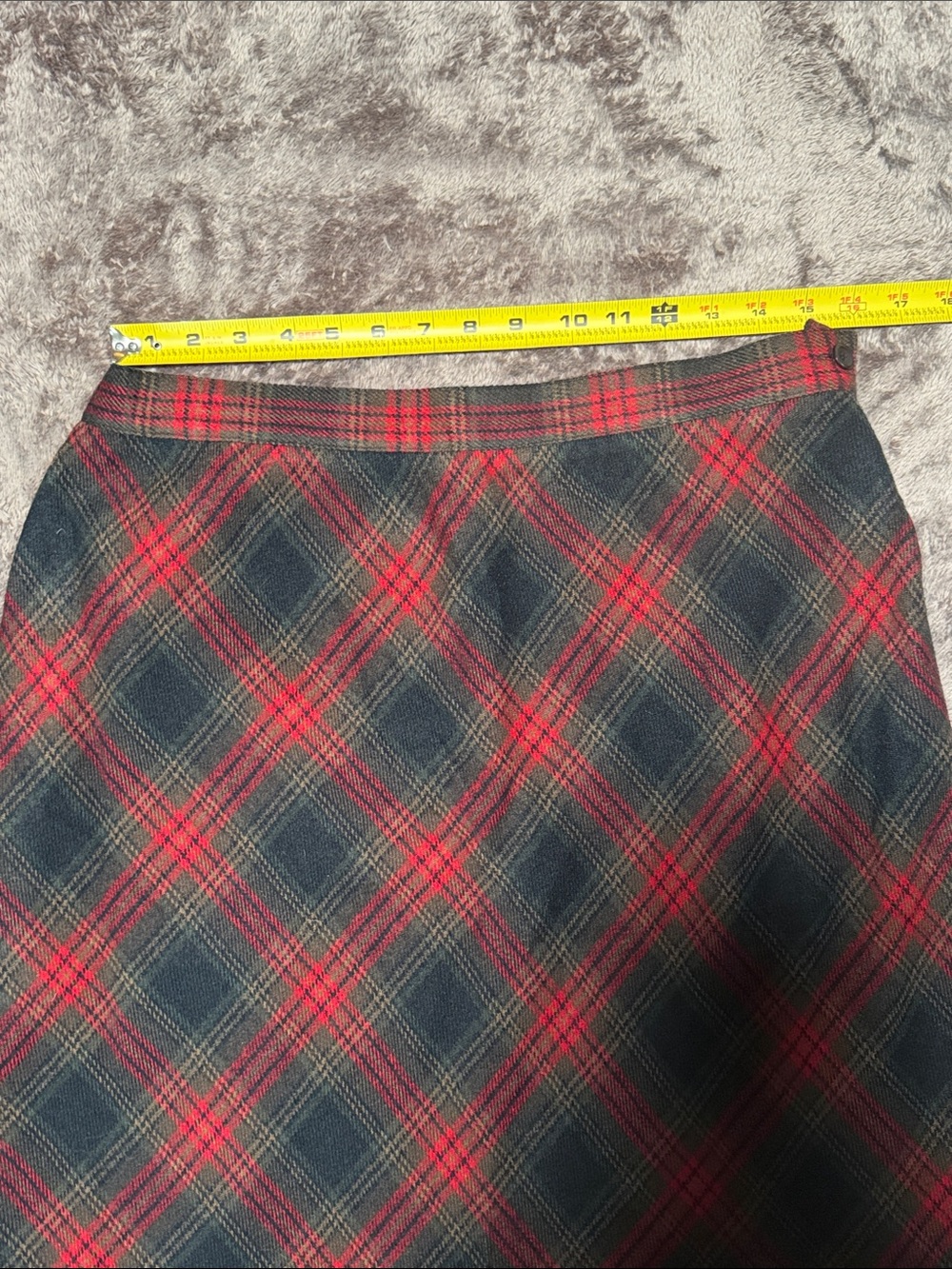 💃🏻 Sag Harbor Maxi Skirt — Red & Black Plaid — Sz 16 / C - Picture 9 of 11